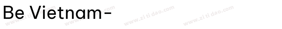 Be Vietnam字体转换